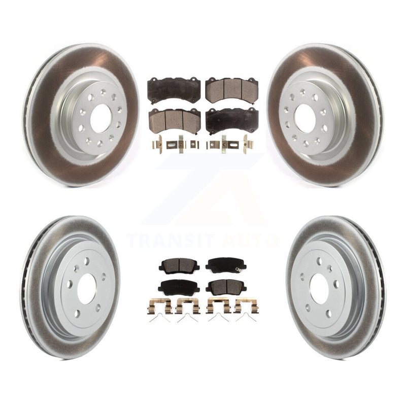 Transit Auto KGT-102421 Disc Brake Kit for 2016 Cadillac CTS - Front and Rear