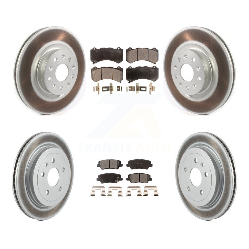 Transit Auto KGT-102422 Disc Brake Kit for 2016 Cadillac CTS - Front and Rear