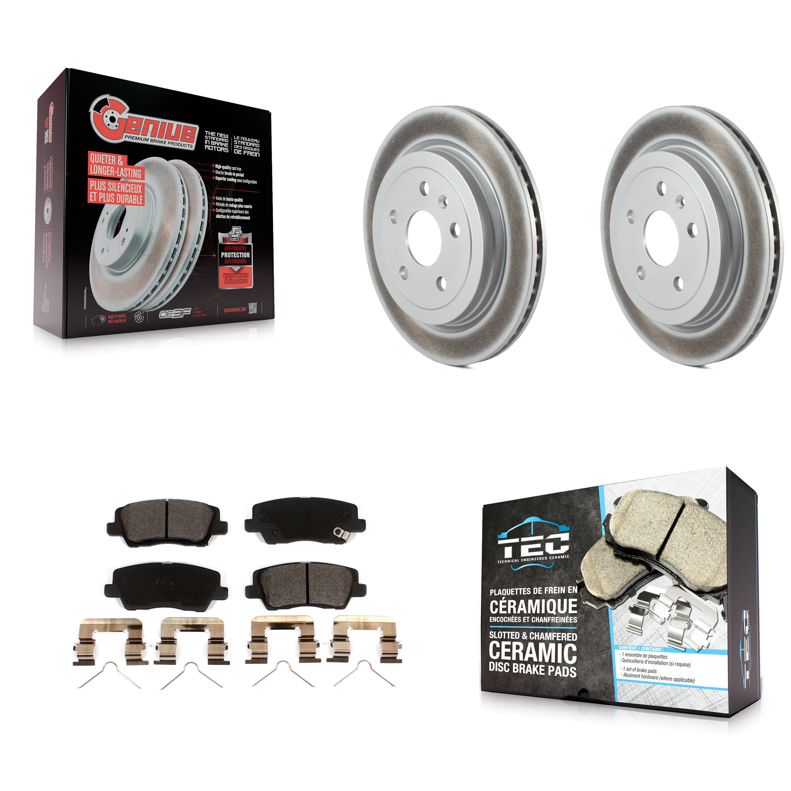Transit Auto KGT-102426 Disc Brake Kit for 2016-2019 Cadillac CTS - Rear