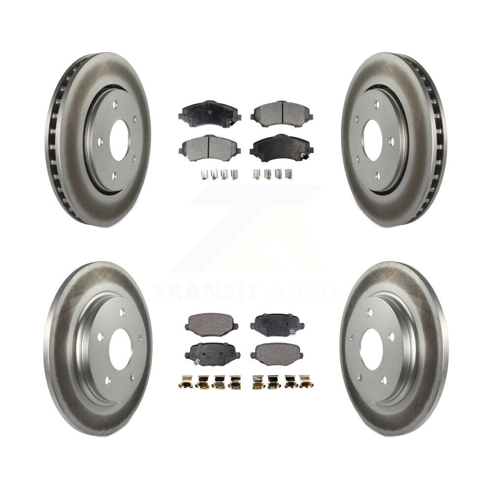 Transit Auto KGT-102430 Disc Brake Kit for 2012-2016 Chrysler Town & Country, Dodge Grand Caravan and More - Front and Rear