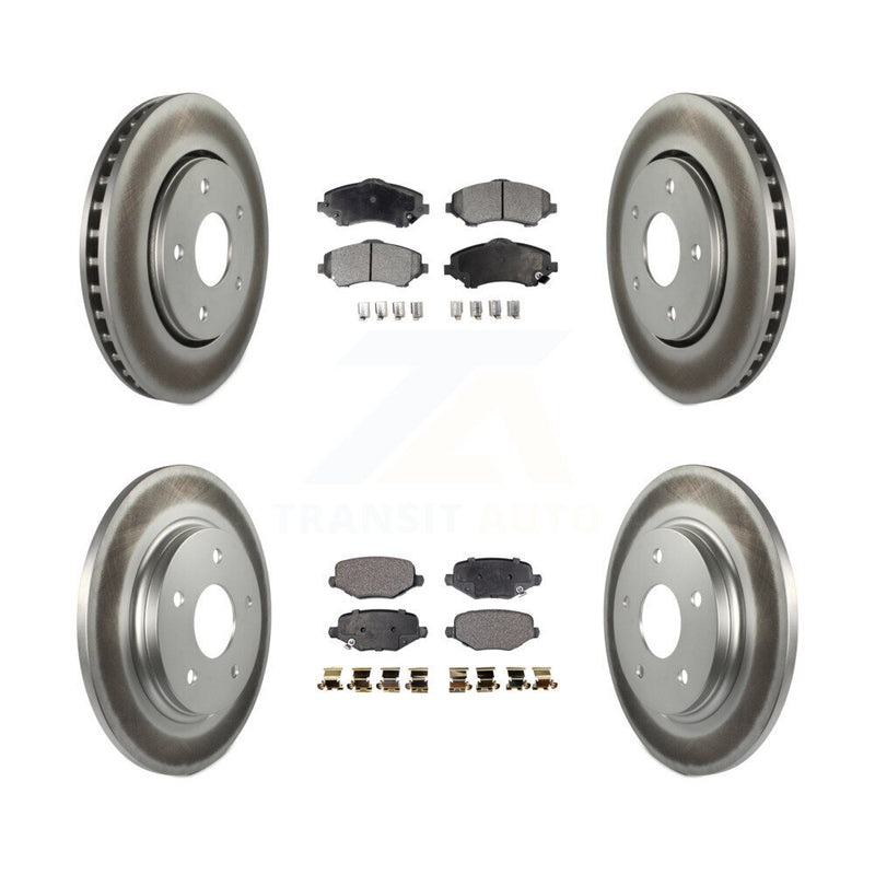 Transit Auto KGT-102430 Disc Brake Kit for 2012-2016 Chrysler Town & Country, Dodge Grand Caravan and More - Front and Rear