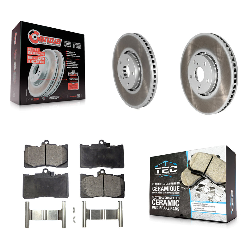 Transit Auto KGT-102433 Disc Brake Kit for 2006-2020 Lexus IS350, Lexus IS300 and More - Front