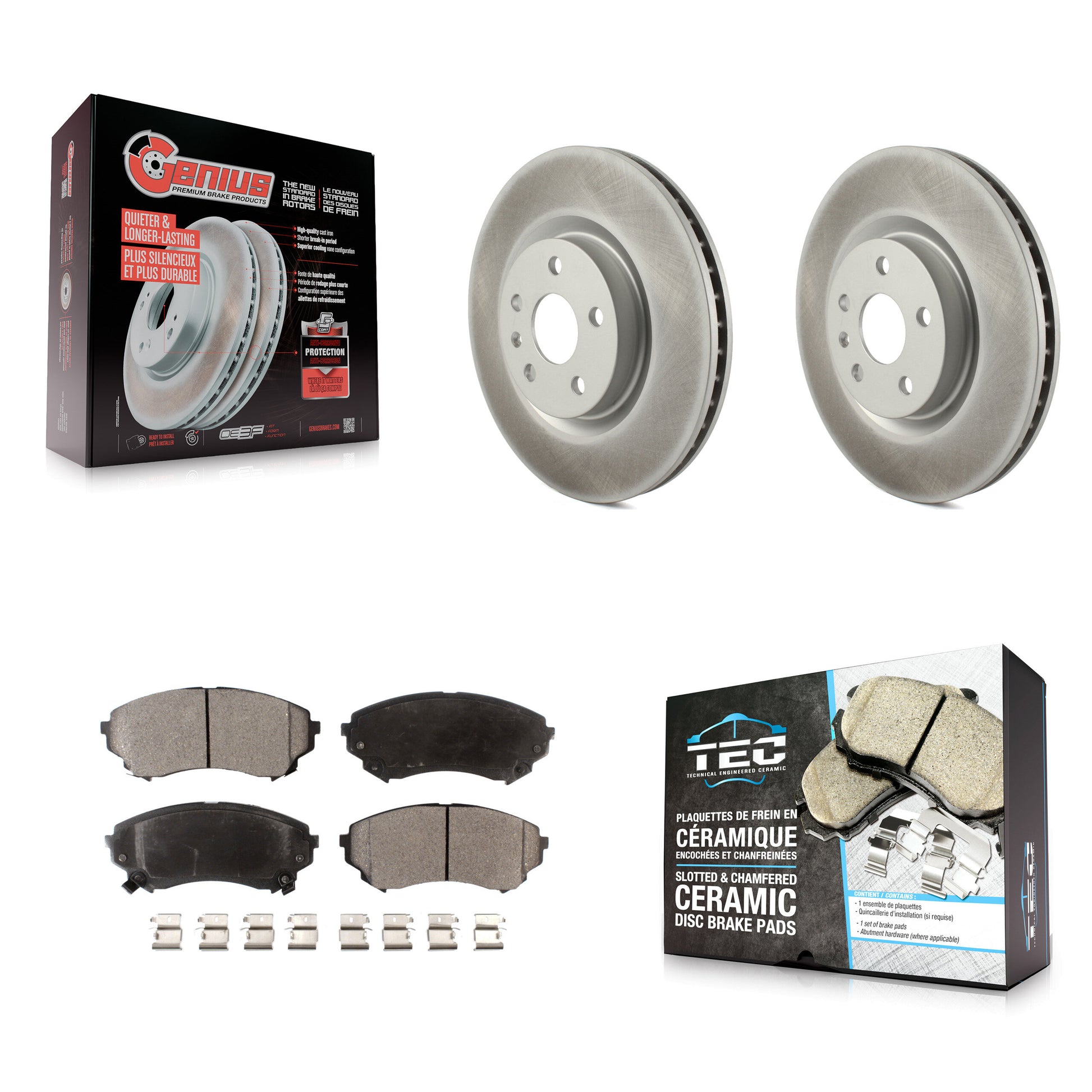 Transit Auto KGT-102450 Disc Brake Kit for 2008-2014 Cadillac CTS - Front