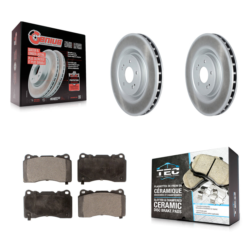 Transit Auto KGT-102452 Disc Brake Kit for 2008-2015 Mitsubishi Lancer - Front