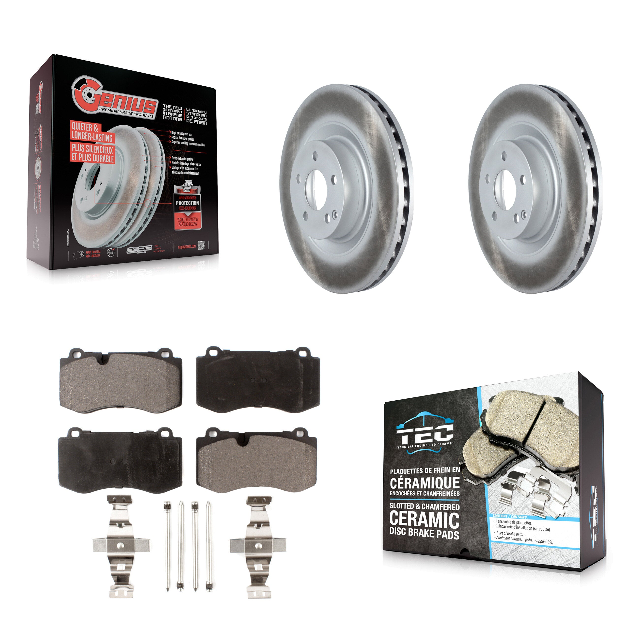 Transit Auto KGT-102453 Disc Brake Kit for 2007-2014 Mercedes-Benz S350, Mercedes-Benz SL550 and More - Front