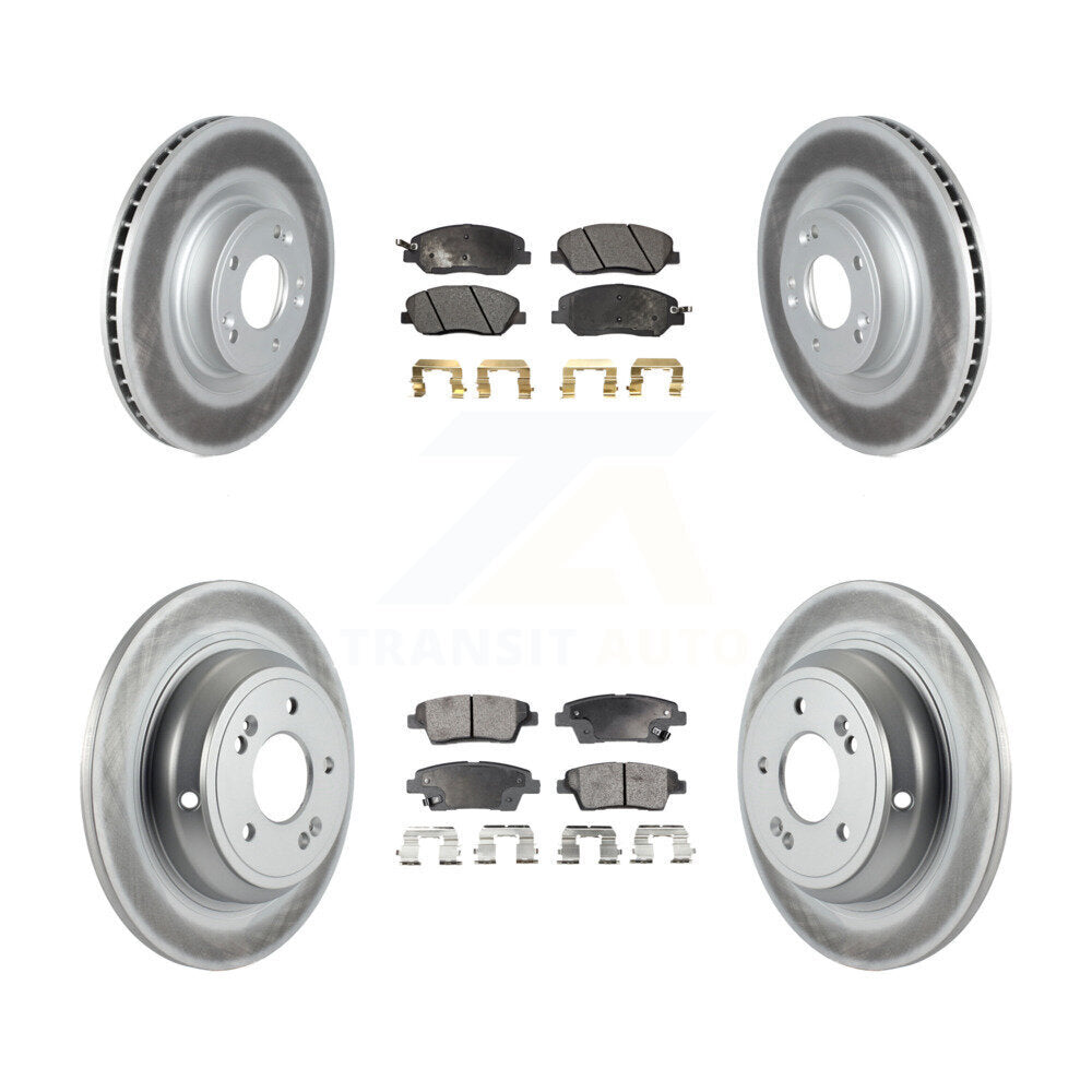 Transit Auto KGT-102461 Disc Brake Kit for 2010-2011 Hyundai Genesis - Front and Rear