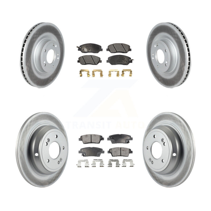 Transit Auto KGT-102461 Disc Brake Kit for 2010-2011 Hyundai Genesis - Front and Rear