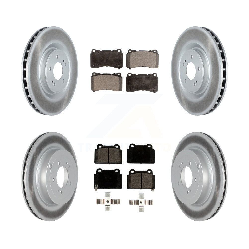 Transit Auto KGT-102464 Disc Brake Kit for 2008-2015 Mitsubishi Lancer - Front and Rear