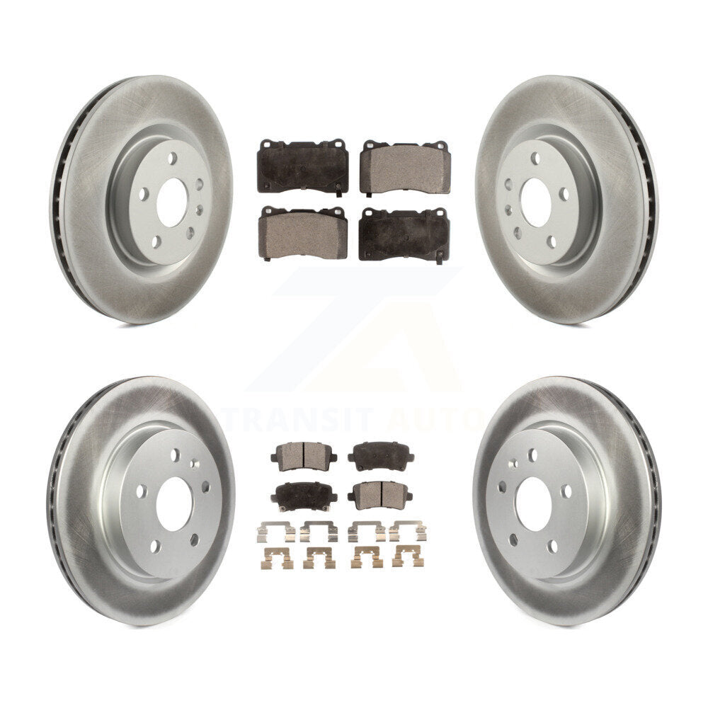 Transit Auto KGT-102480 Disc Brake Kit for 2013-2019 Cadillac XTS - Front and Rear