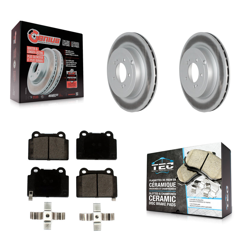Transit Auto KGT-102482 Disc Brake Kit for 2008-2015 Mitsubishi Lancer - Rear