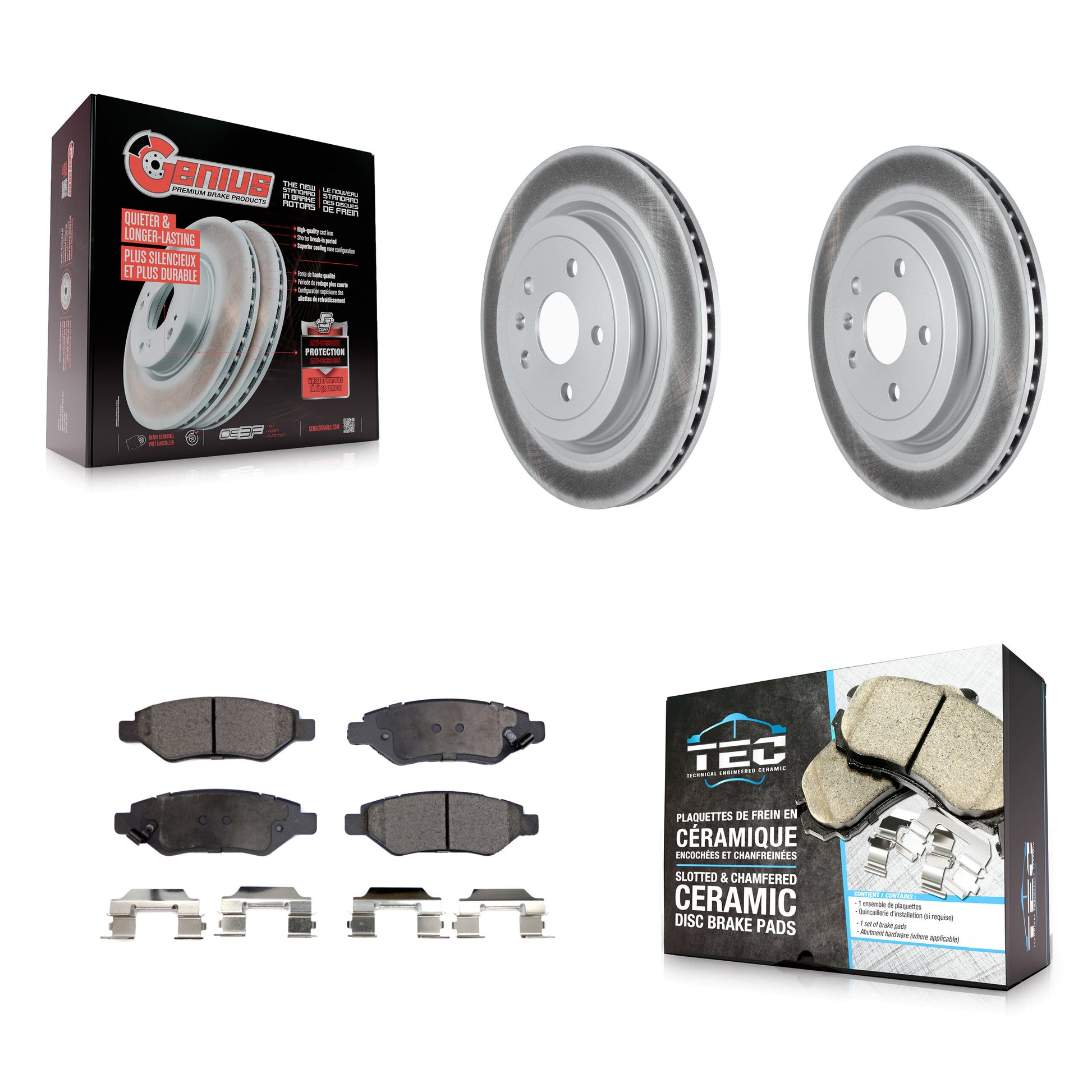 Transit Auto KGT-102483 Disc Brake Kit for 2008-2014 Cadillac CTS - Rear