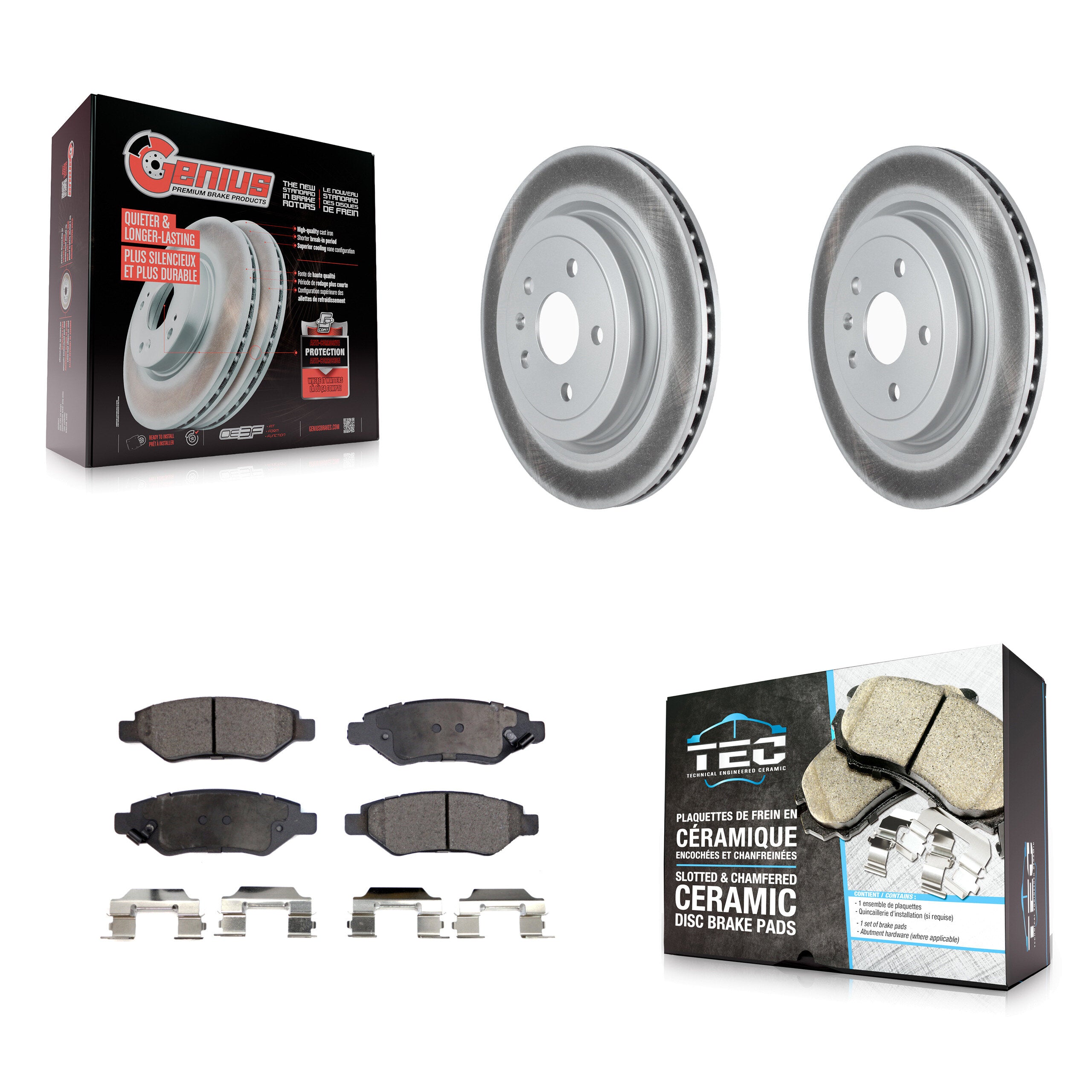 Transit Auto KGT-102483 Disc Brake Kit for 2008-2014 Cadillac CTS - Rear