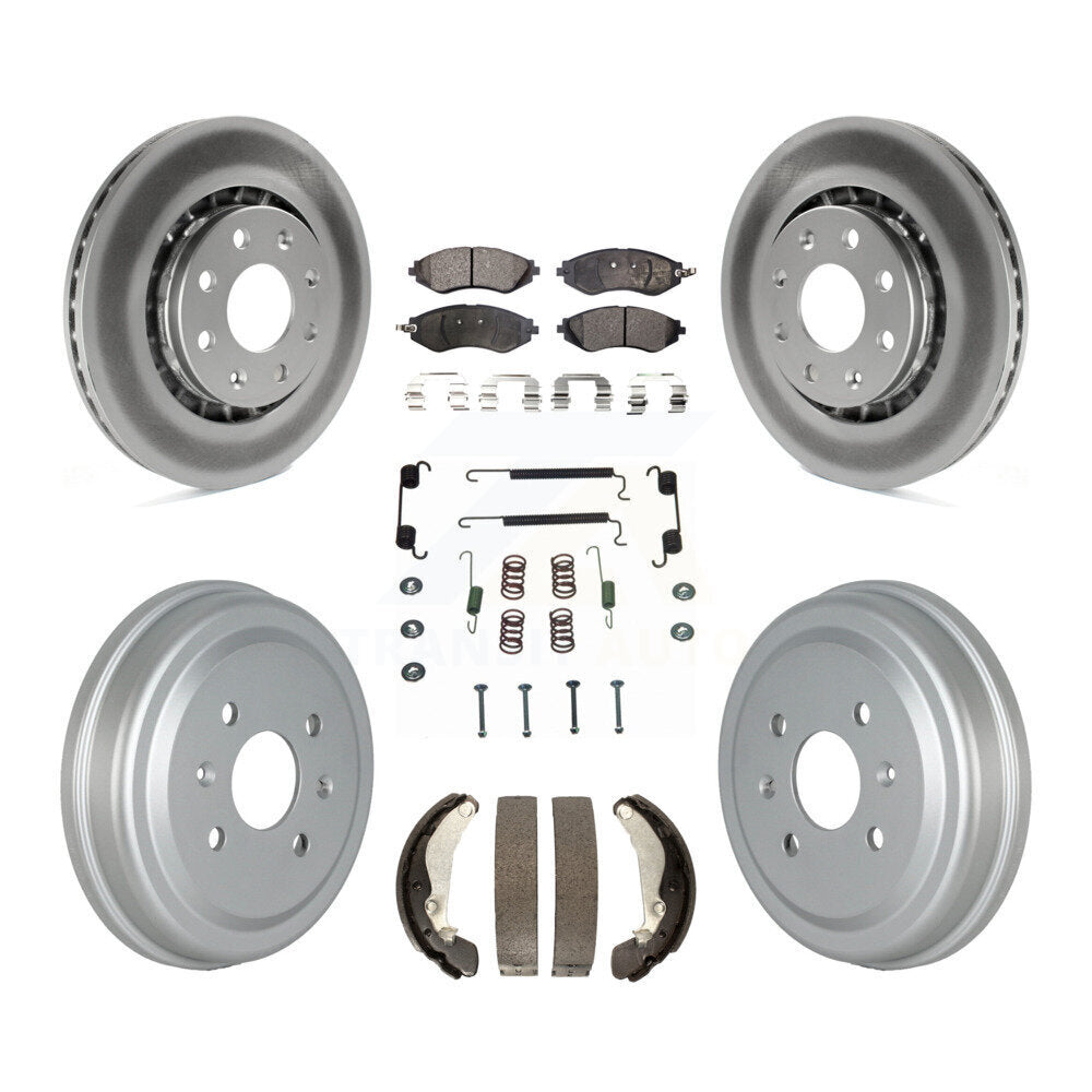 Transit Auto KGT-102489 Disc Brake Kit for 2004-2015 Chevrolet Spark, Pontiac G3 and More - Front and Rear