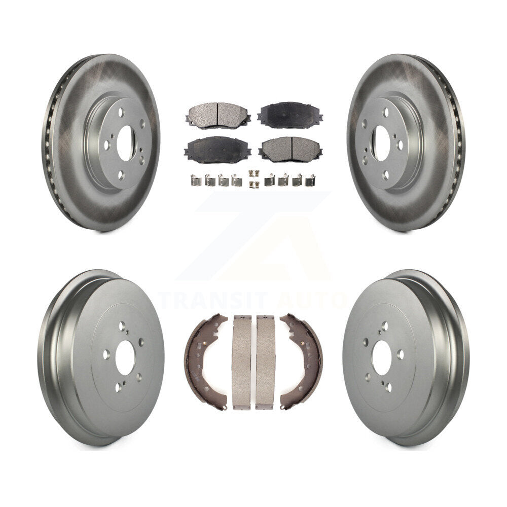 Transit Auto KGT-102555 Disc Brake Kit for 2009-2019 Toyota Corolla - Front and Rear