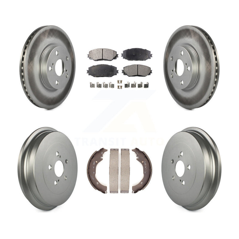 Transit Auto KGT-102555 Disc Brake Kit for 2009-2019 Toyota Corolla - Front and Rear