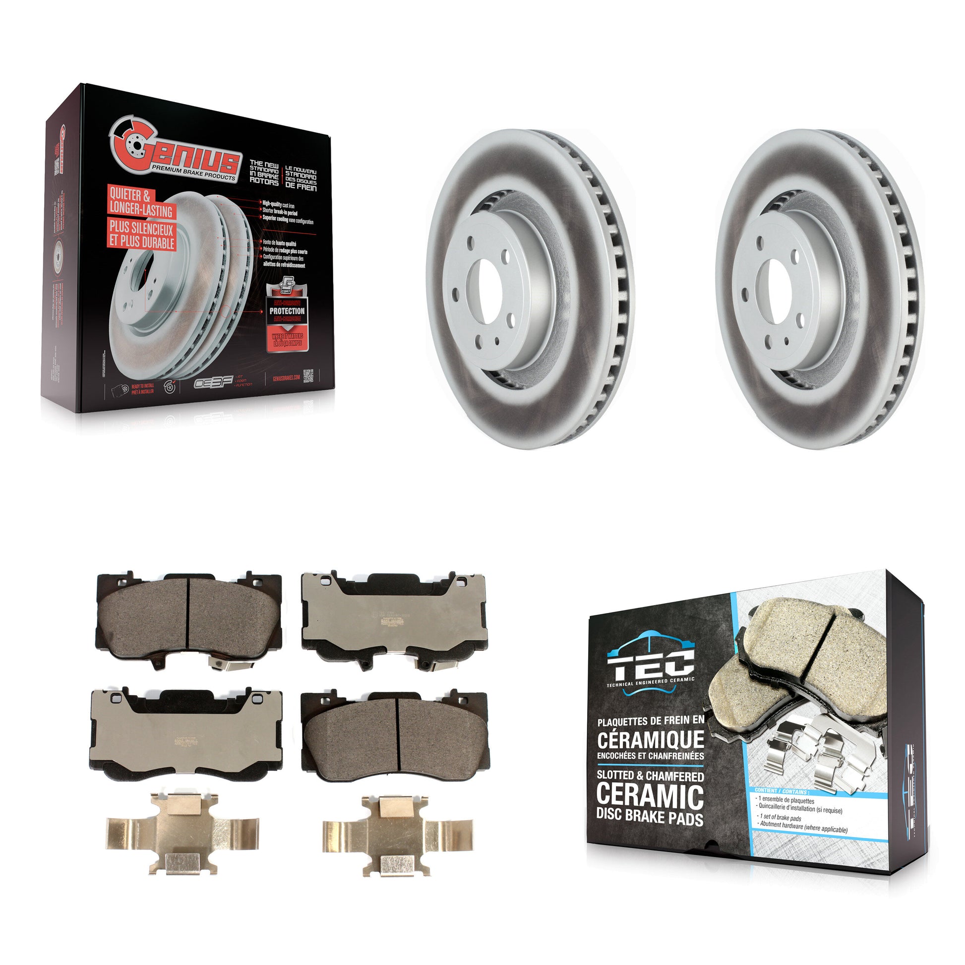 Transit Auto KGT-102582 Disc Brake Kit for 2015-2019 Ford Mustang - Front