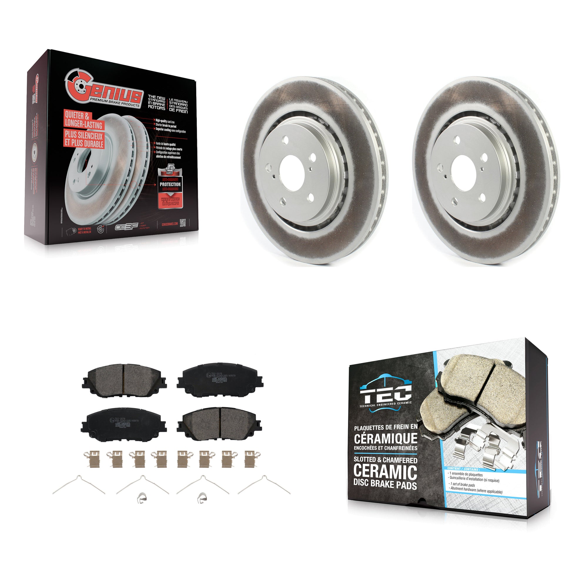 Transit Auto KGT-102592 Disc Brake Kit for 2020-2023 Toyota Camry - Front