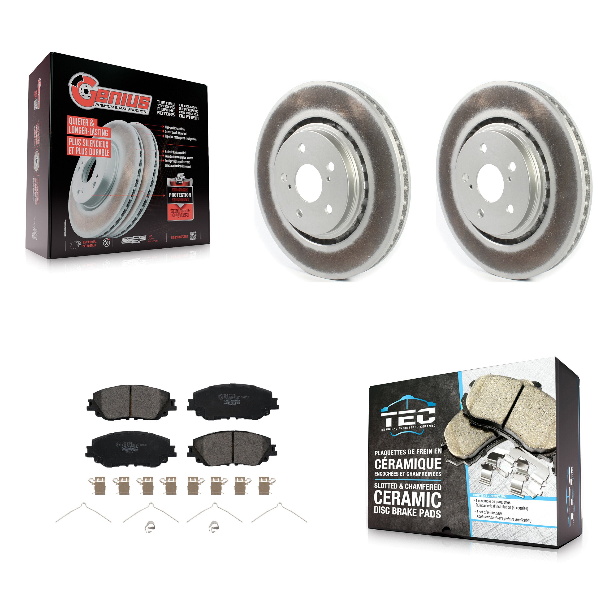 Transit Auto KGT-102592 Disc Brake Kit for 2020-2023 Toyota Camry - Front
