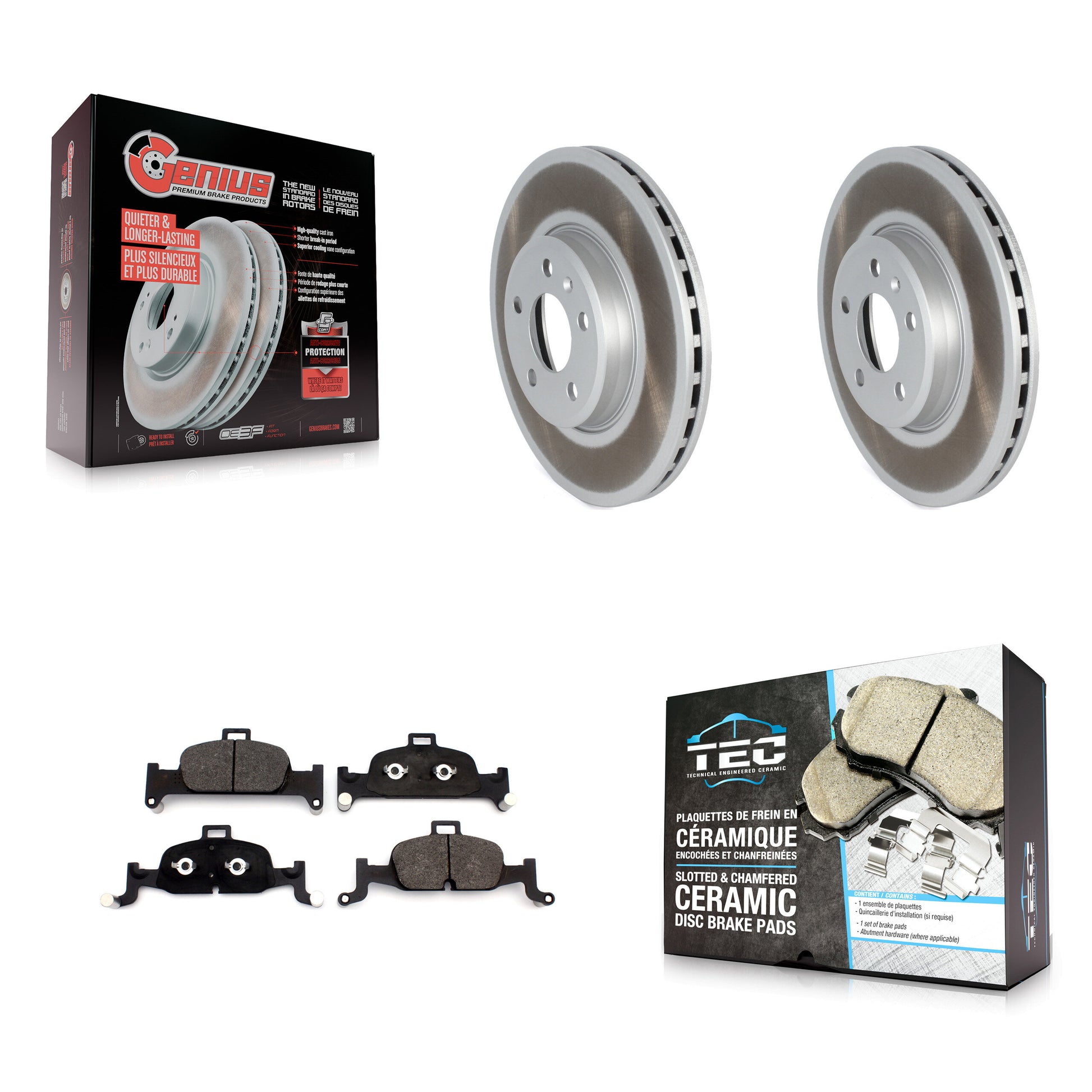 Transit Auto KGT-102596 Disc Brake Kit for 2018-2020 Audi A5 Sportback - Front