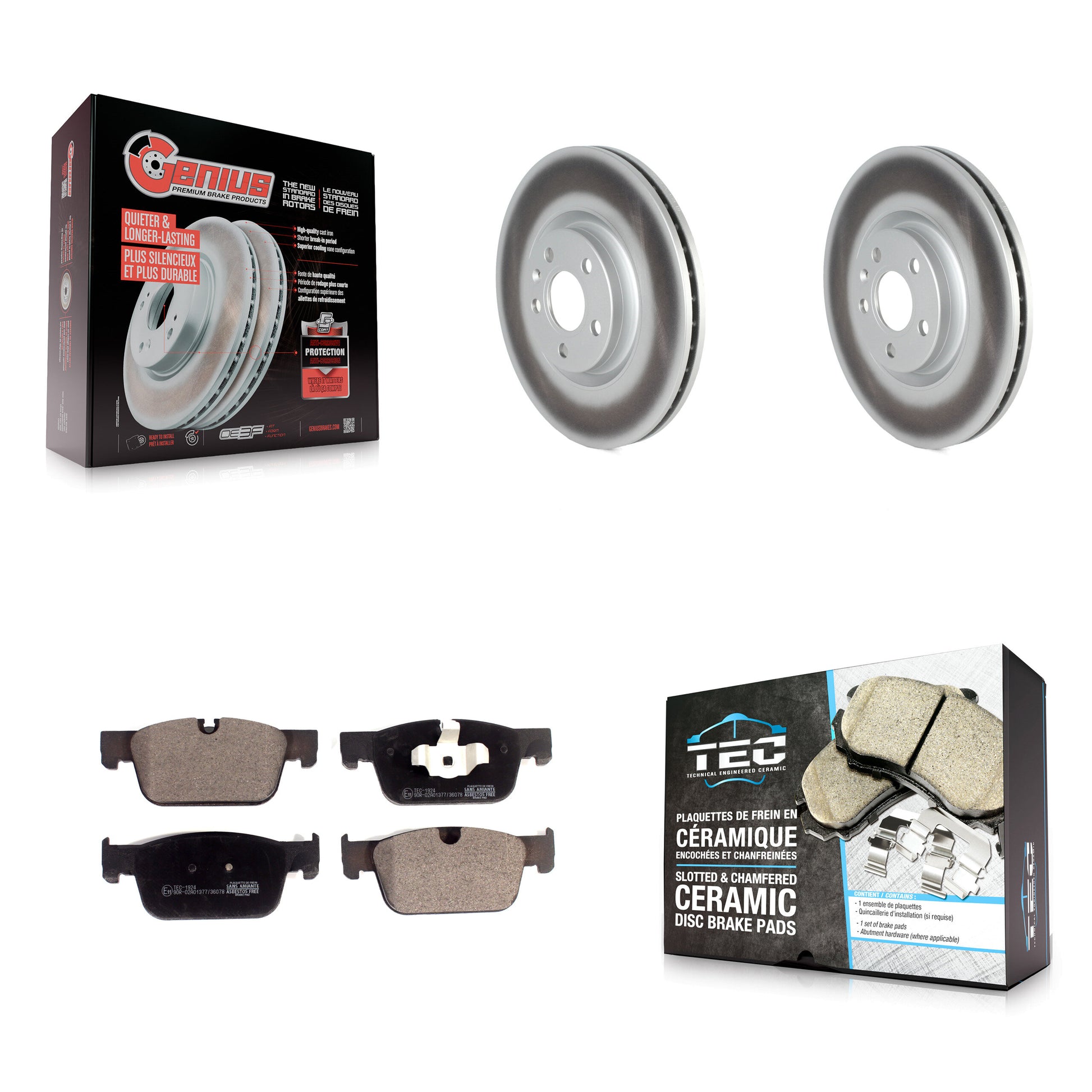 Transit Auto KGT-102598 Disc Brake Kit for 2017-2022 Volvo S60, Volvo S90 and More - Front