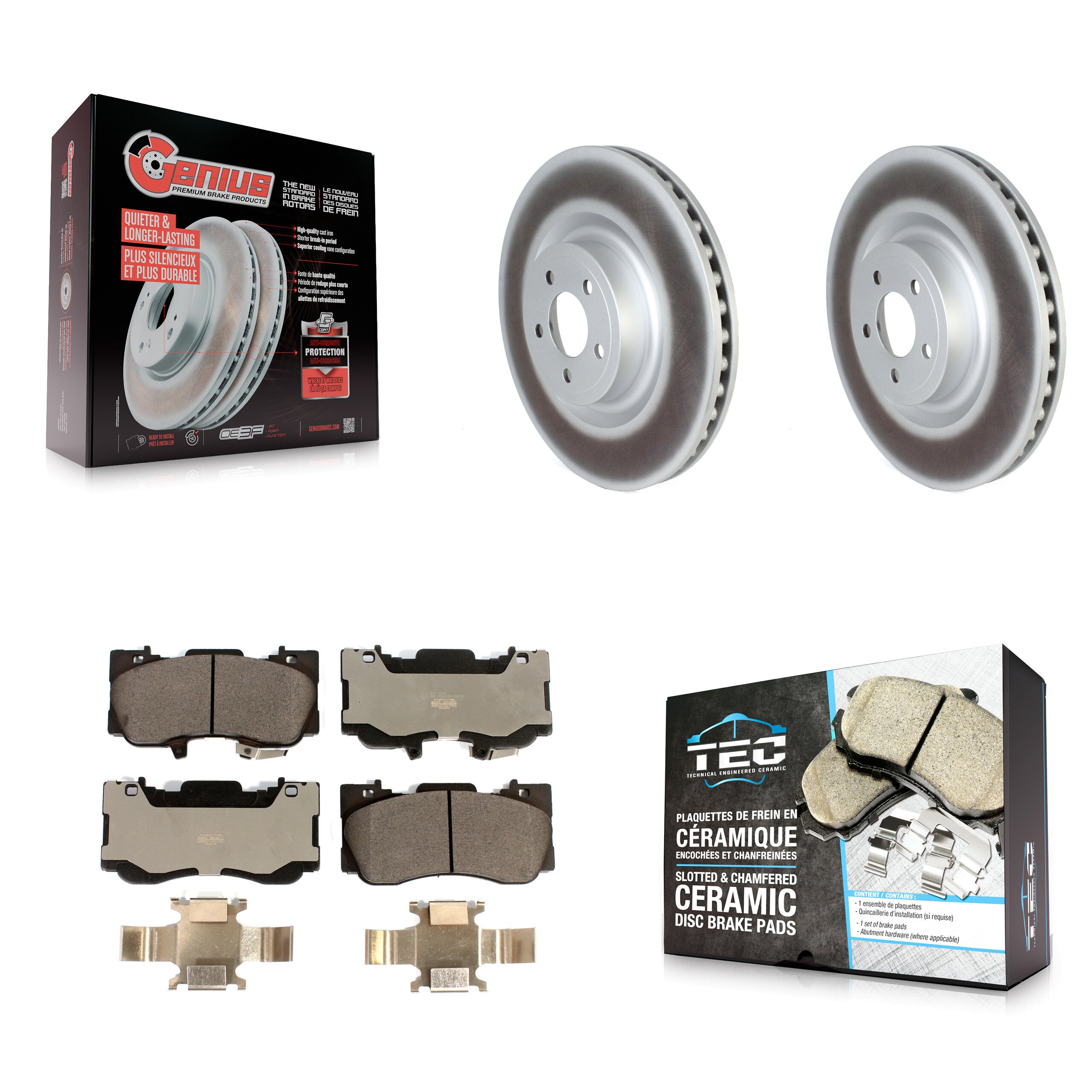 Transit Auto KGT-102602 Disc Brake Kit for 2020 Ford Mustang - Front
