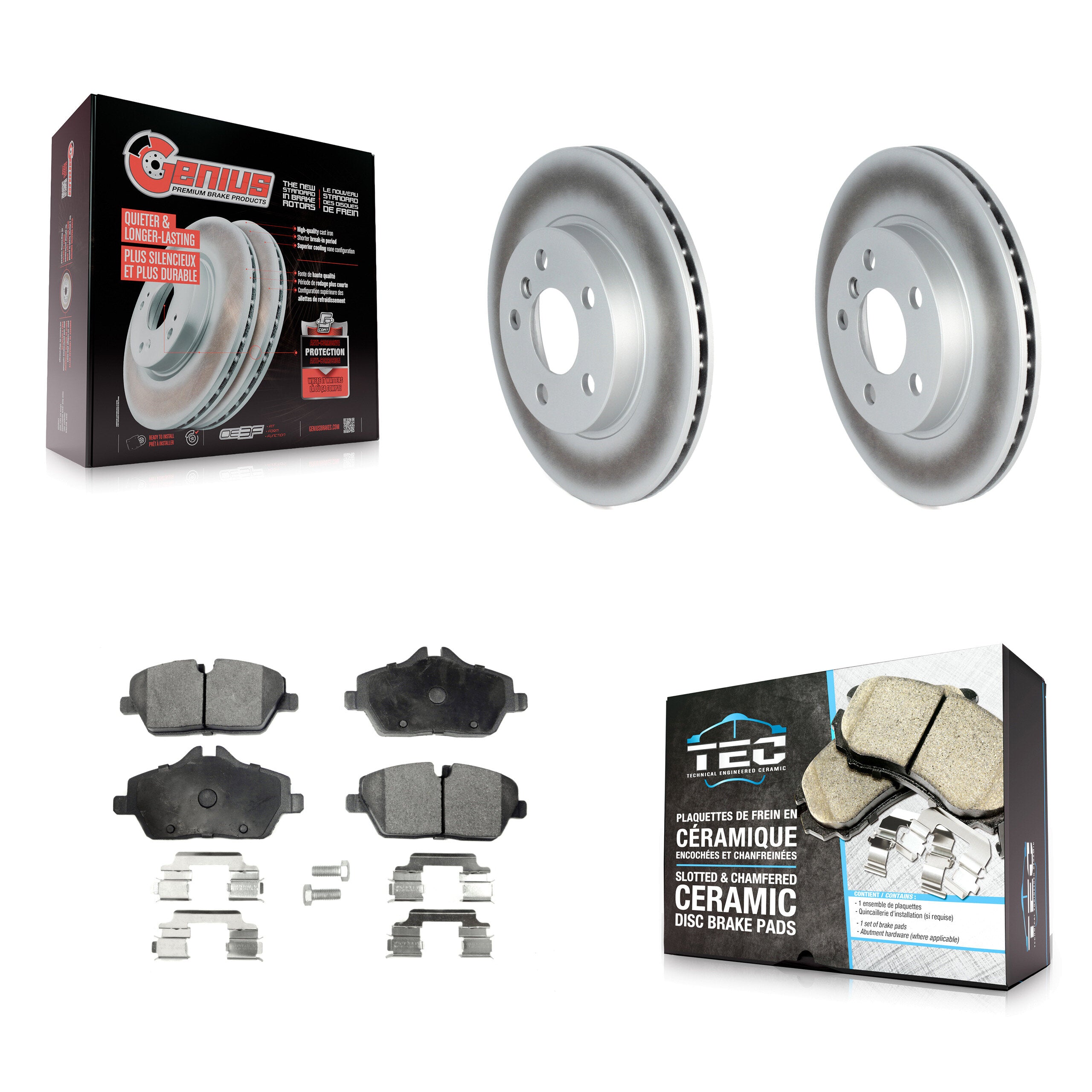 Transit Auto KGT-102604 Disc Brake Kit for 2014-2018 BMW i3s, BMW i3 - Front