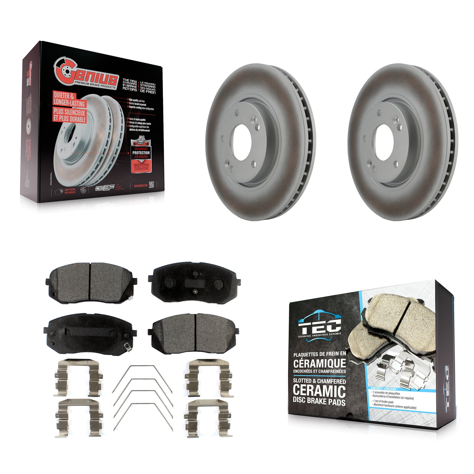 Transit Auto KGT-102613 Disc Brake Kit for 2017-2019 Kia Soul EV - Front