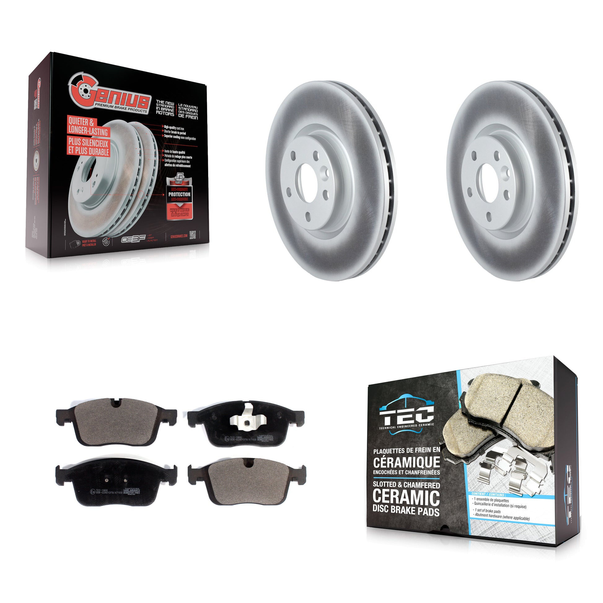 Transit Auto KGT-102616 Disc Brake Kit for 2016-2017 Volvo XC60 - Front