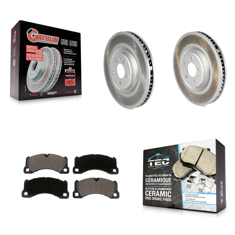 Transit Auto KGT-102668 Disc Brake Kit for 2015-2017 Porsche Macan - Front