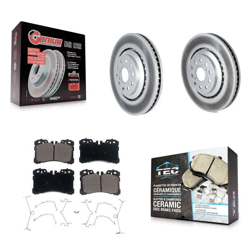 Transit Auto KGT-102669 Disc Brake Kit for 2007-2023 Lexus LS500h, Lexus LS500 and More - Front