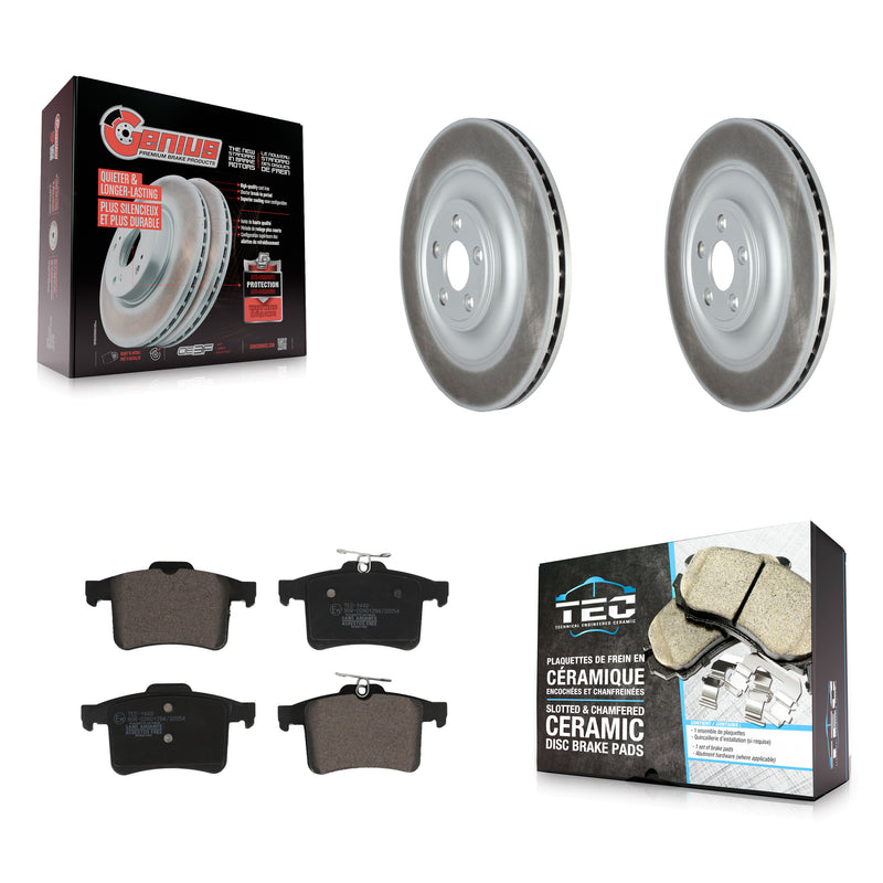 Transit Auto KGT-102675 Disc Brake Kit for 2010-2016 Jaguar XJ, Jaguar XJR and More - Rear
