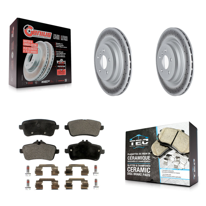 Transit Auto KGT-102686 Disc Brake Kit for 2013-2019 Mercedes-Benz GLE43 AMG, Mercedes-Benz GLE300d and More - Rear