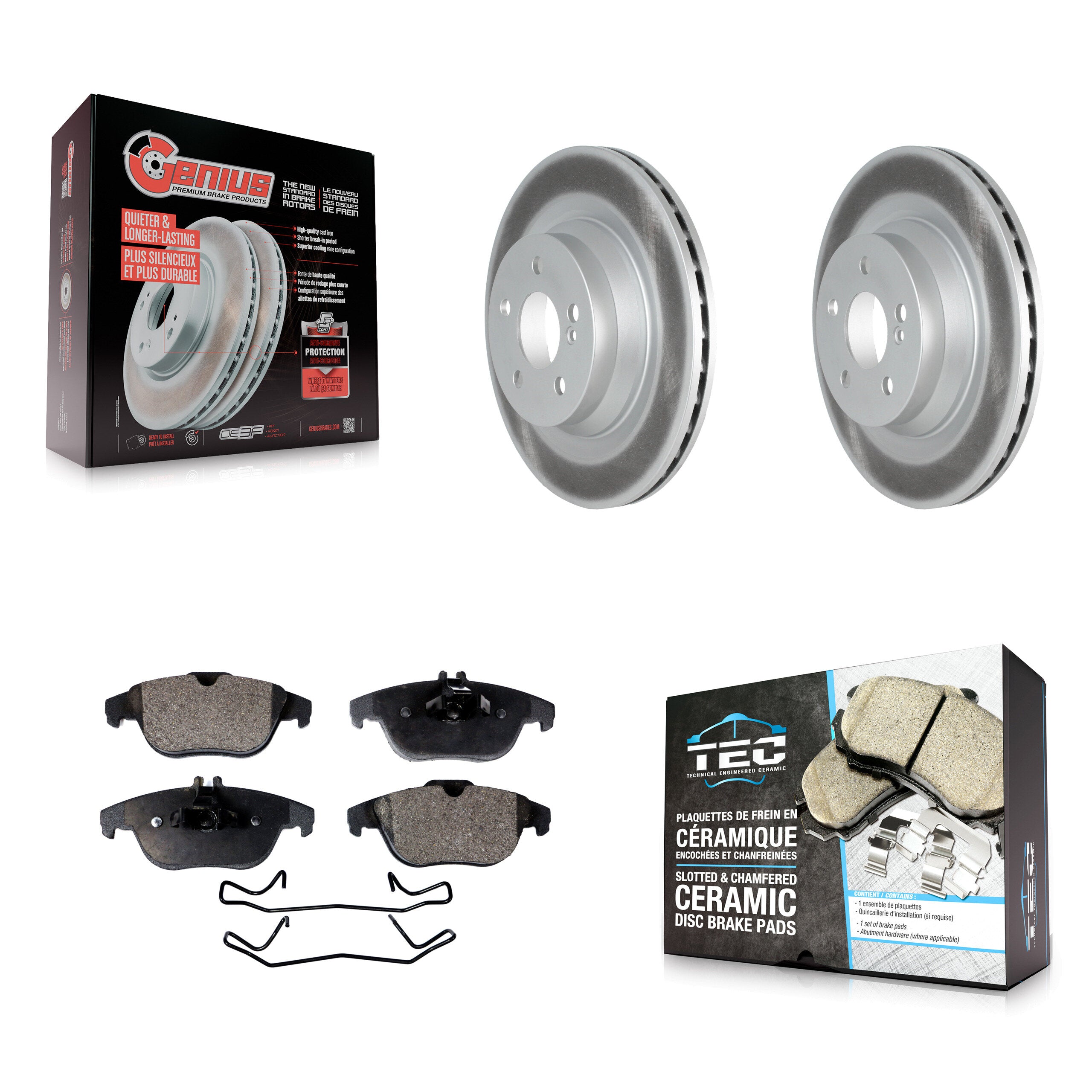 Transit Auto KGT-102690 Disc Brake Kit for 2010-2016 Mercedes-Benz E550 - Rear