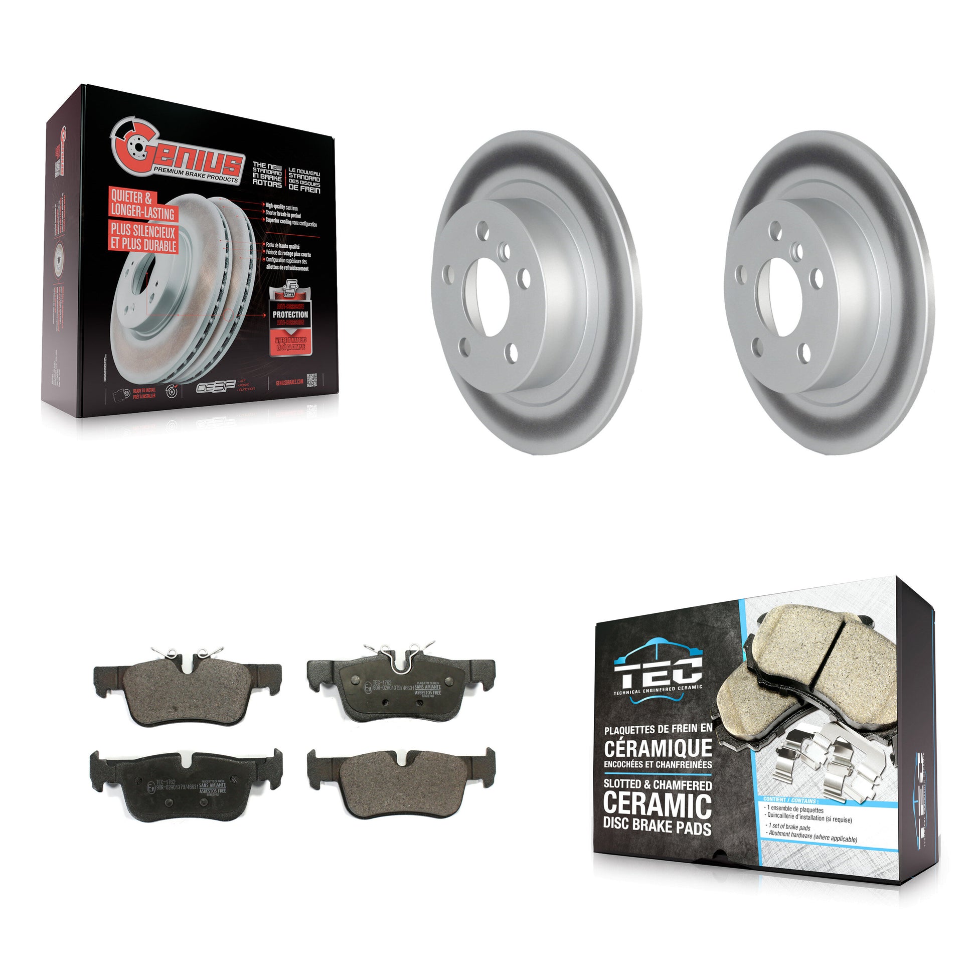 Transit Auto KGT-102695 Disc Brake Kit for 2014-2022 Mini Cooper Clubman, BMW i3s and More - Rear