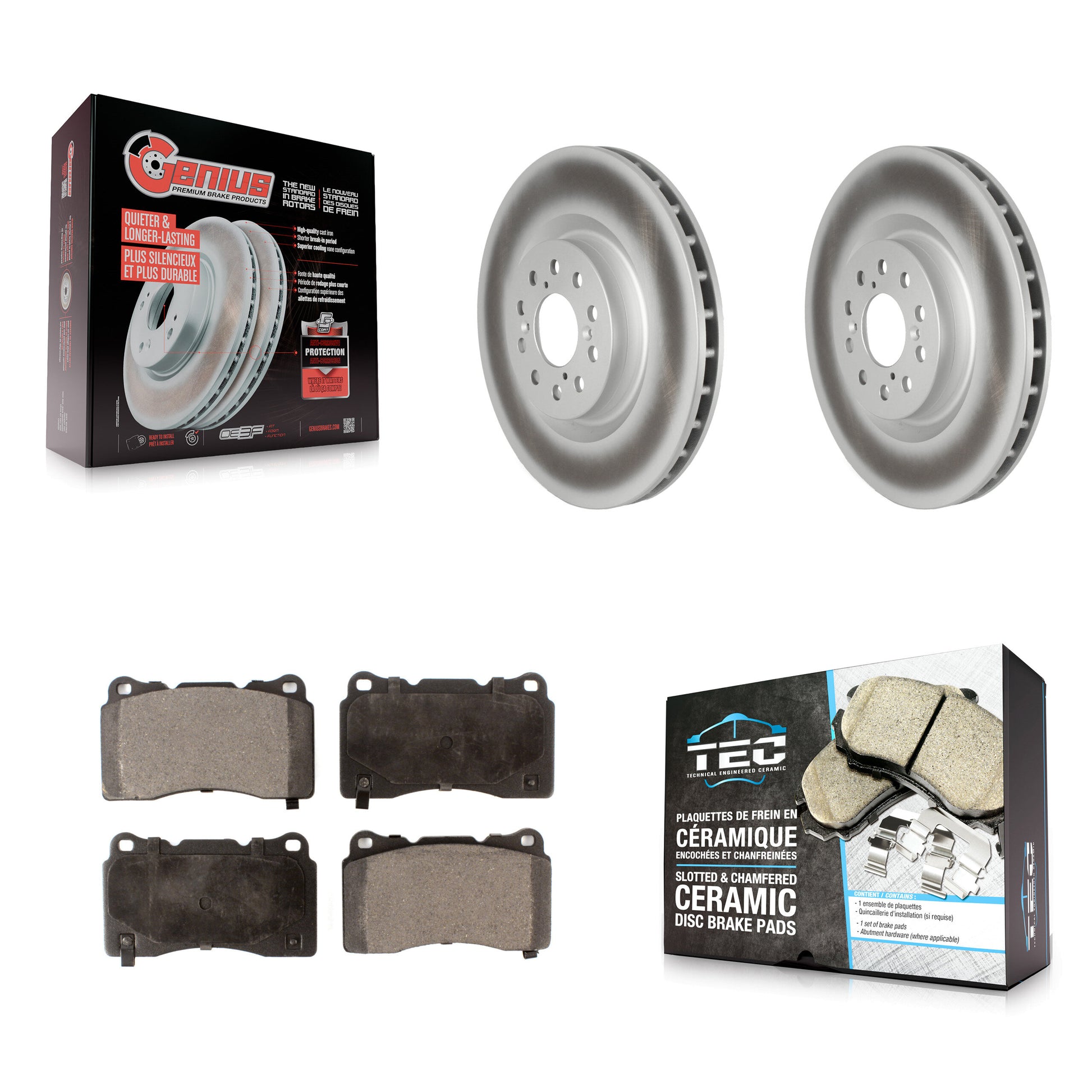 Transit Auto KGT-102711 Disc Brake Kit for 2017-2020 Honda Civic - Front