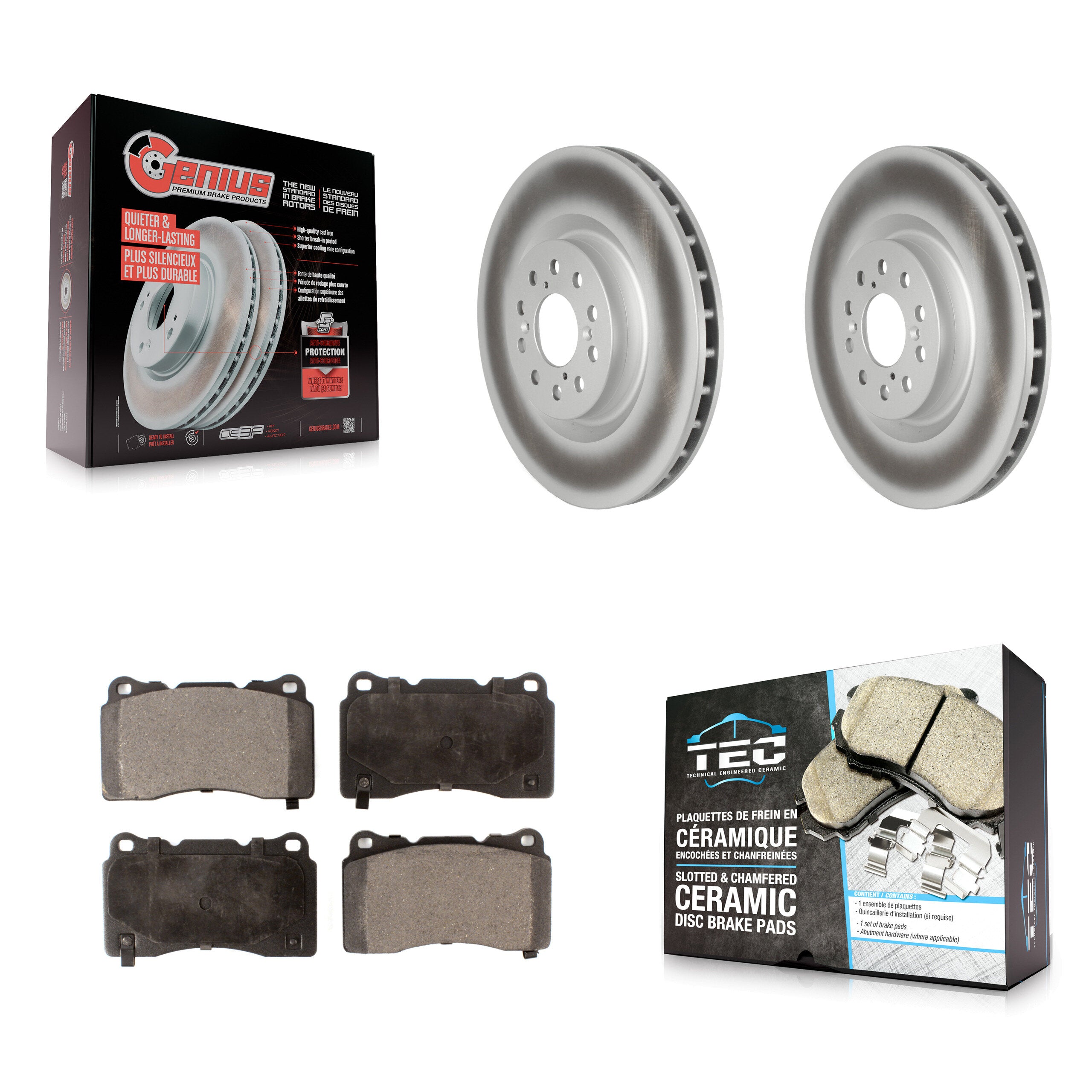 Transit Auto KGT-102711 Disc Brake Kit for 2017-2020 Honda Civic - Front