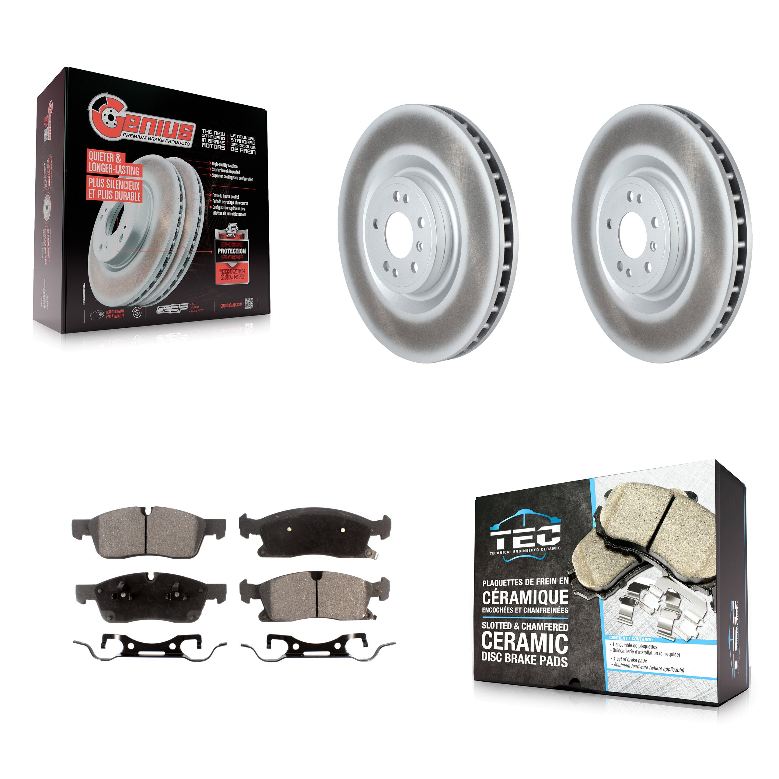 Transit Auto KGT-102713 Disc Brake Kit for 2012-2019 Mercedes-Benz GLE400, Mercedes-Benz GLS450 and More - Front
