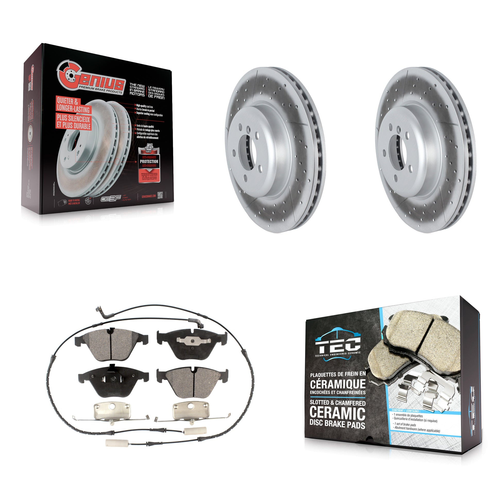 Transit Auto KGT-102718 Disc Brake Kit for 2012 BMW 335i - Front