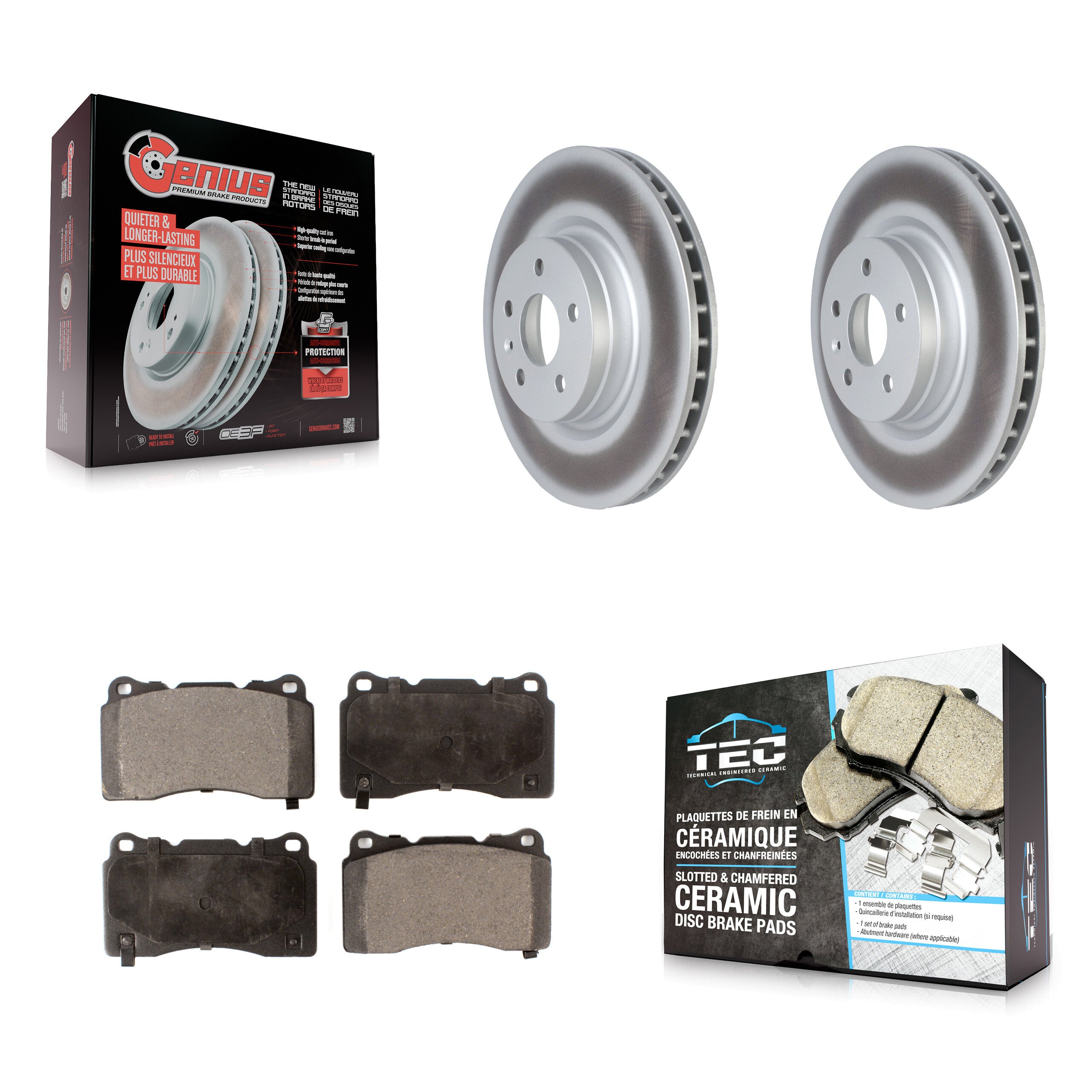 Transit Auto KGT-102720 Disc Brake Kit for 2012-2019 Tesla X, Tesla S - Front