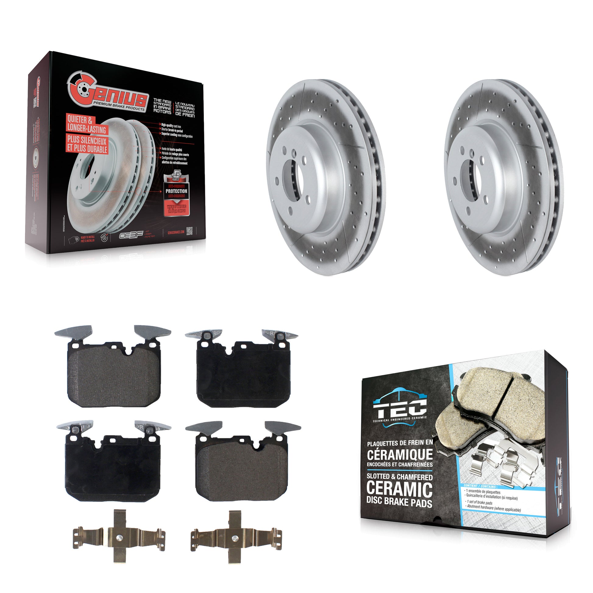 Transit Auto KGT-102723 Disc Brake Kit for 2012-2020 BMW 340i, BMW 340i xDrive and More - Front