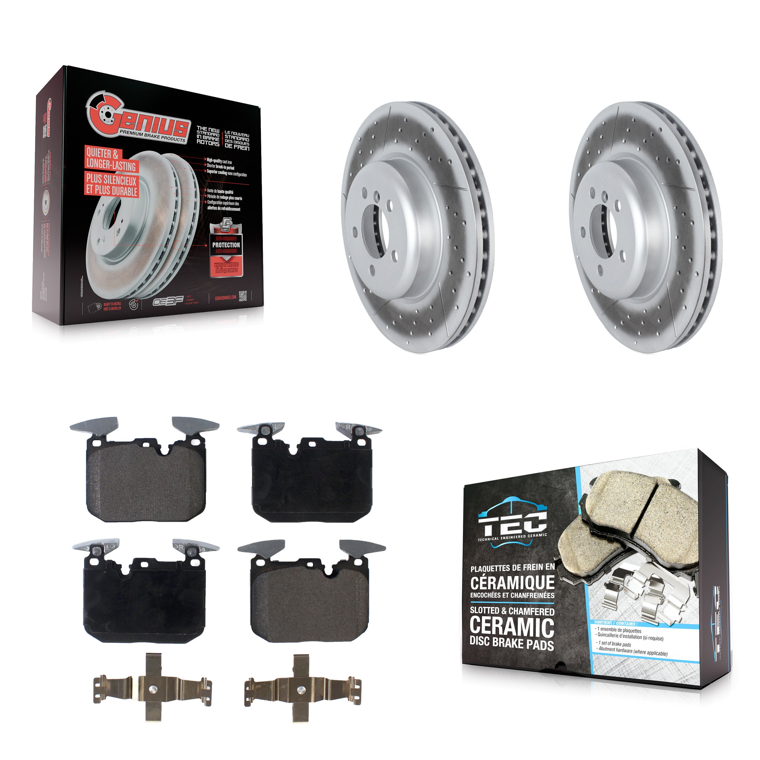 Transit Auto KGT-102723 Disc Brake Kit for 2012-2020 BMW 340i, BMW 340i xDrive and More - Front