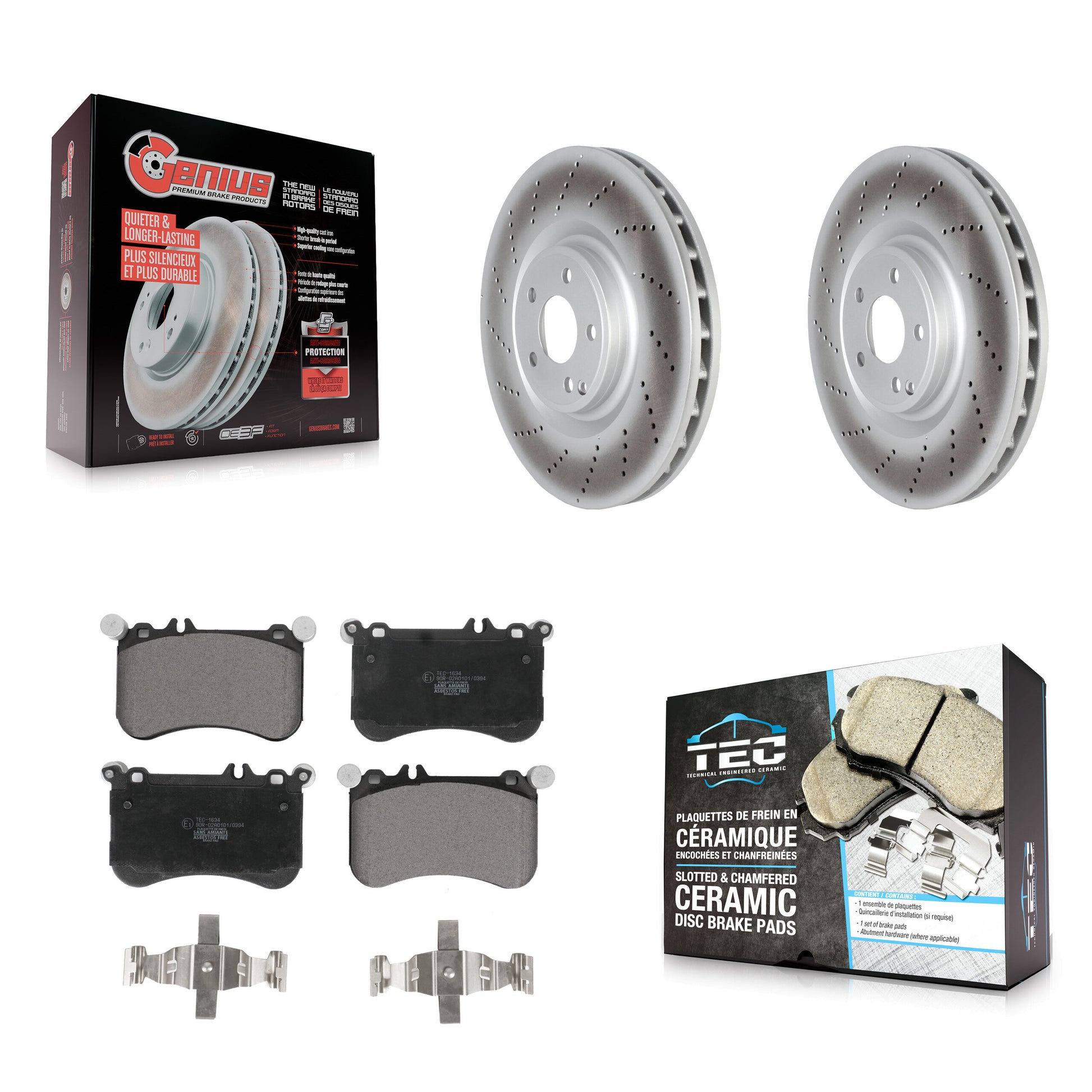 Transit Auto KGT-102726 Disc Brake Kit for 2012-2018 Mercedes-Benz CLS550 - Front