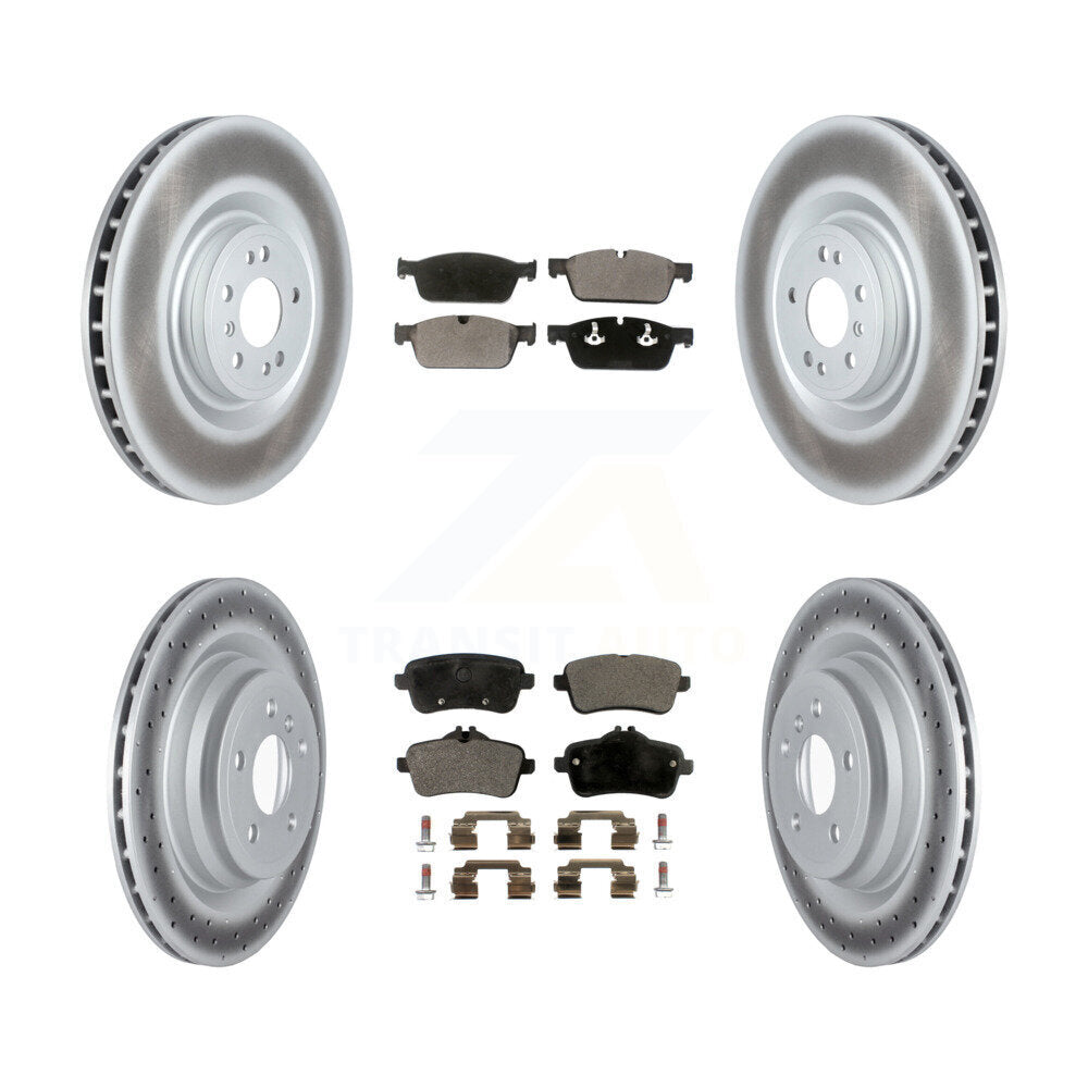 Transit Auto KGT-102743 Disc Brake Kit for 2014-2018 Mercedes-Benz GLE550e, Mercedes-Benz ML550 - Front and Rear