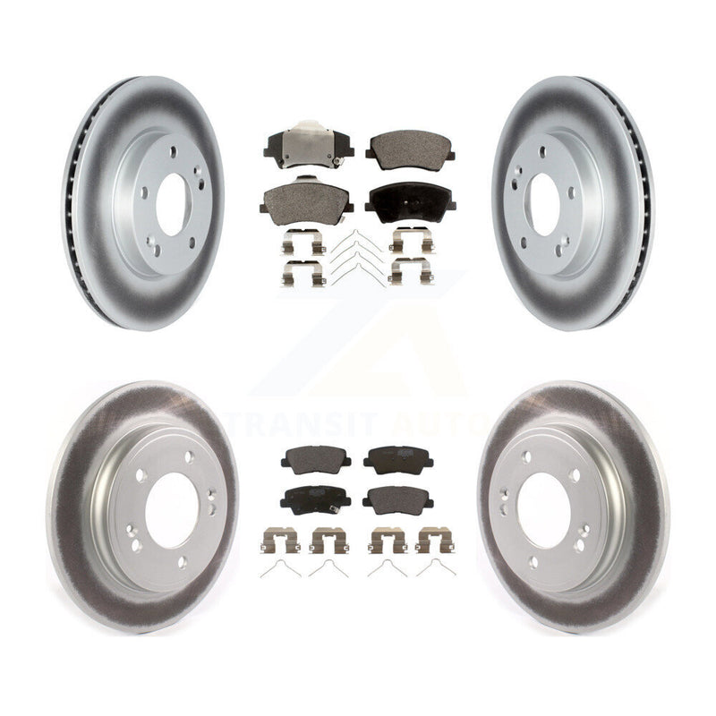 Transit Auto KGT-102747 Disc Brake Kit for 2017-2022 Kia Niro, Hyundai Ioniq - Front and Rear