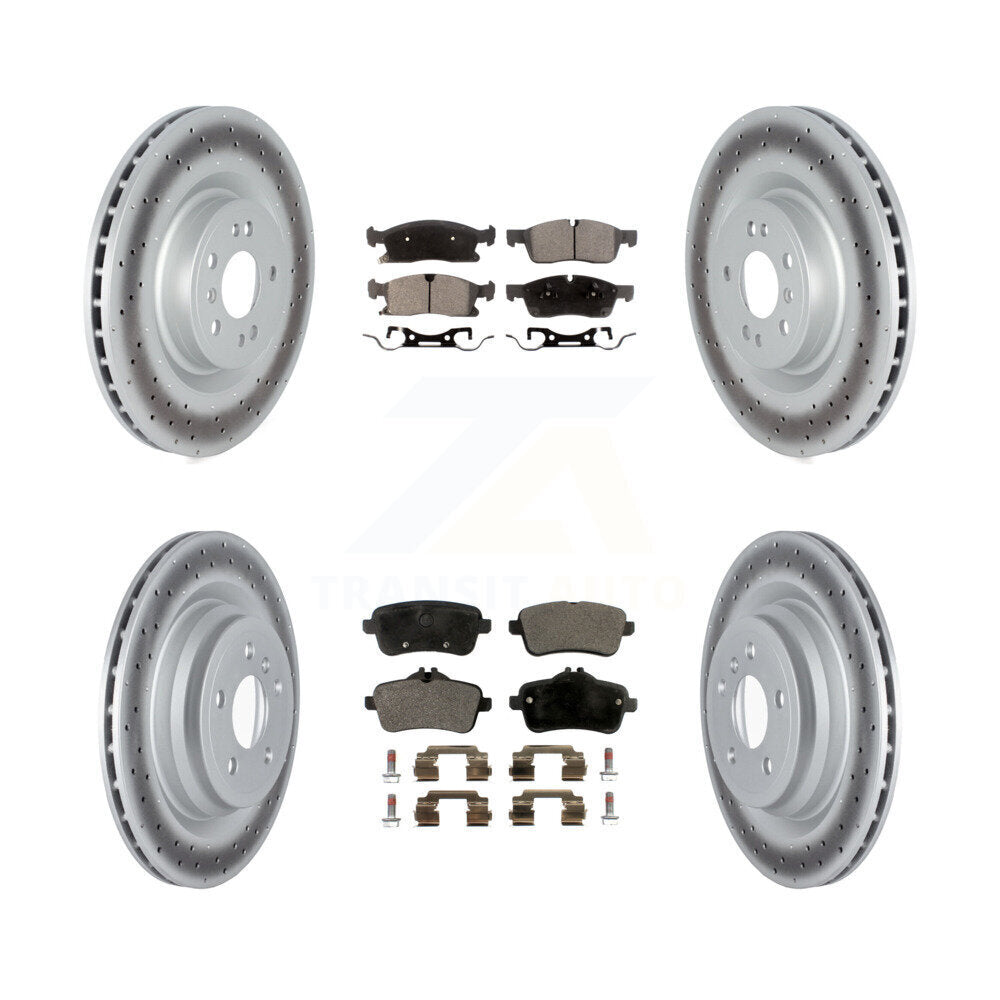Transit Auto KGT-102753 Disc Brake Kit for 2016-2018 Mercedes-Benz GLE400 - Front and Rear