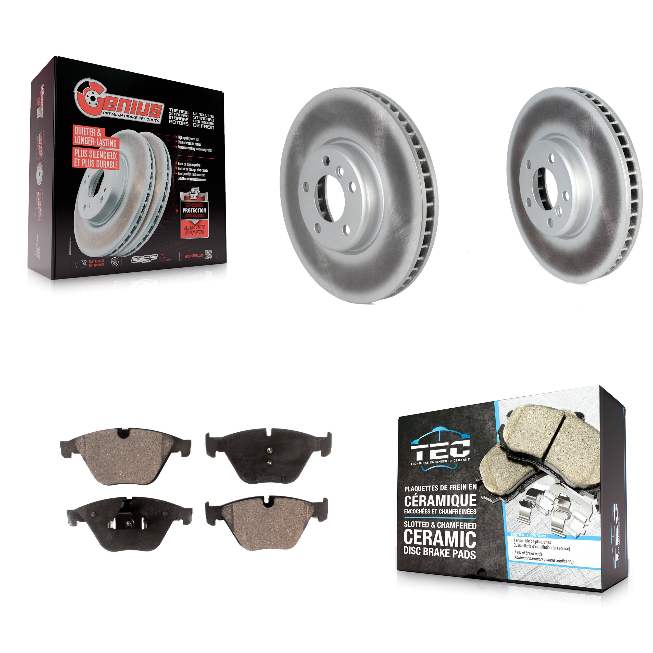Transit Auto KGT-102761 Disc Brake Kit for 2011-2013 BMW 535i - Front