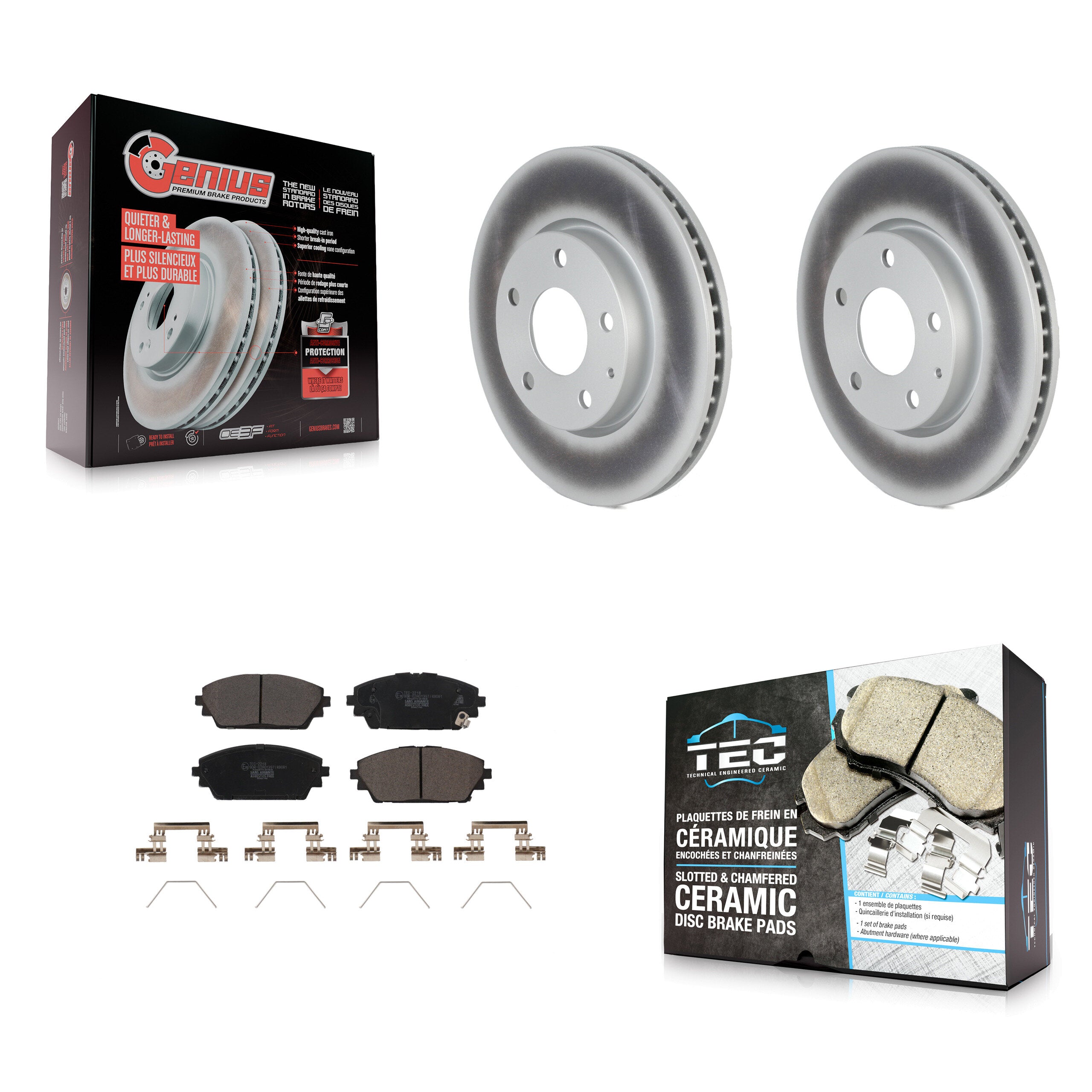 Transit Auto KGT-102779 Disc Brake Kit for 2019-2023 Mazda 3, Mazda 3 Sport - Front