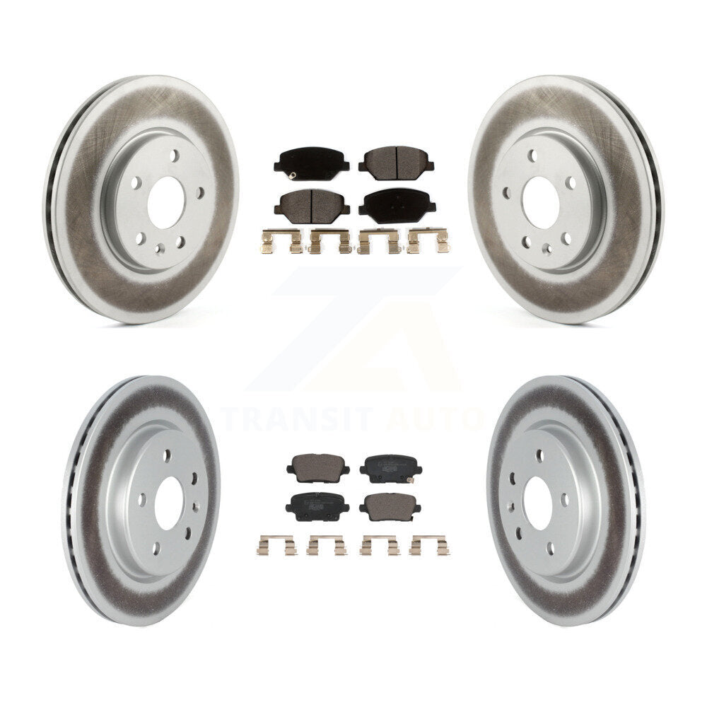 Transit Auto KGT-102781 Disc Brake Kit for 2019 Cadillac XT4 - Front and Rear