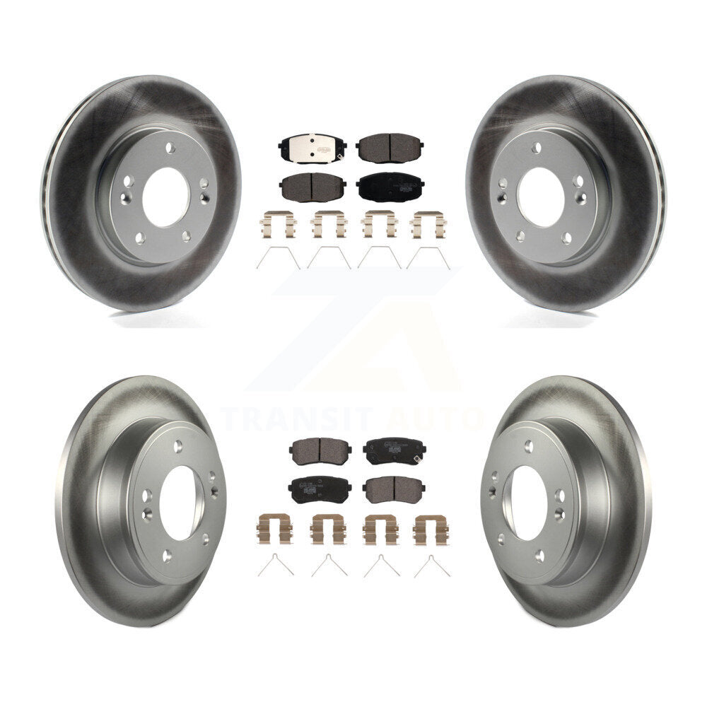 Transit Auto KGT-102782 Disc Brake Kit for 2018-2023 Hyundai Kona, Kia Seltos - Front and Rear
