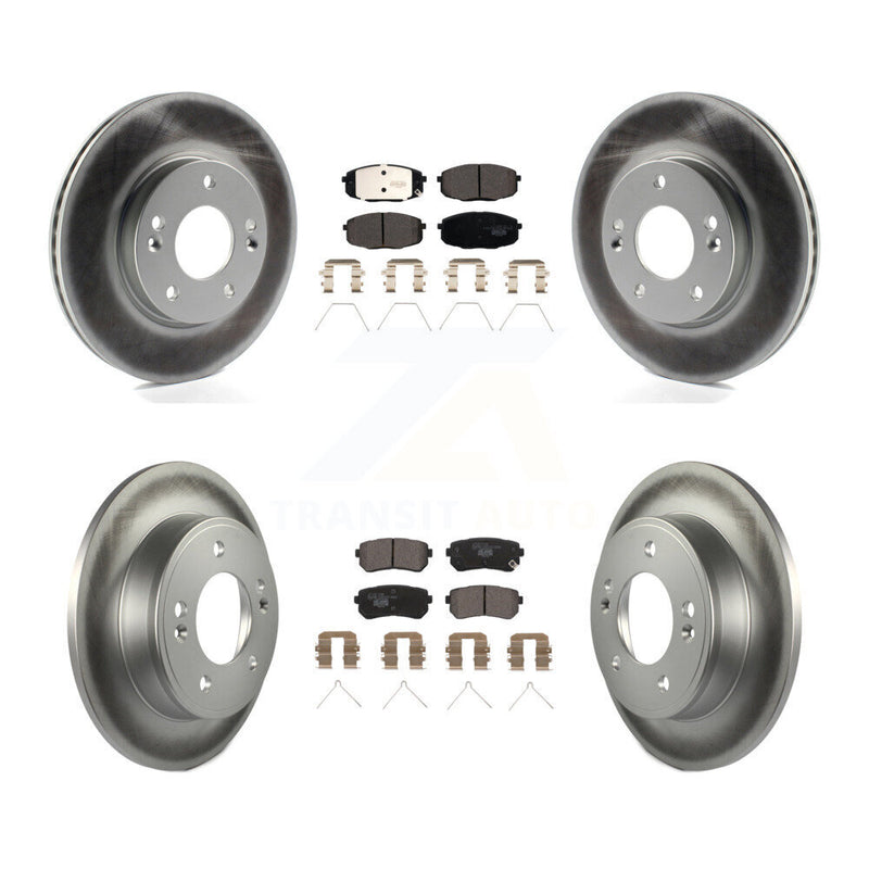 Transit Auto KGT-102782 Disc Brake Kit for 2018-2023 Hyundai Kona, Kia Seltos - Front and Rear